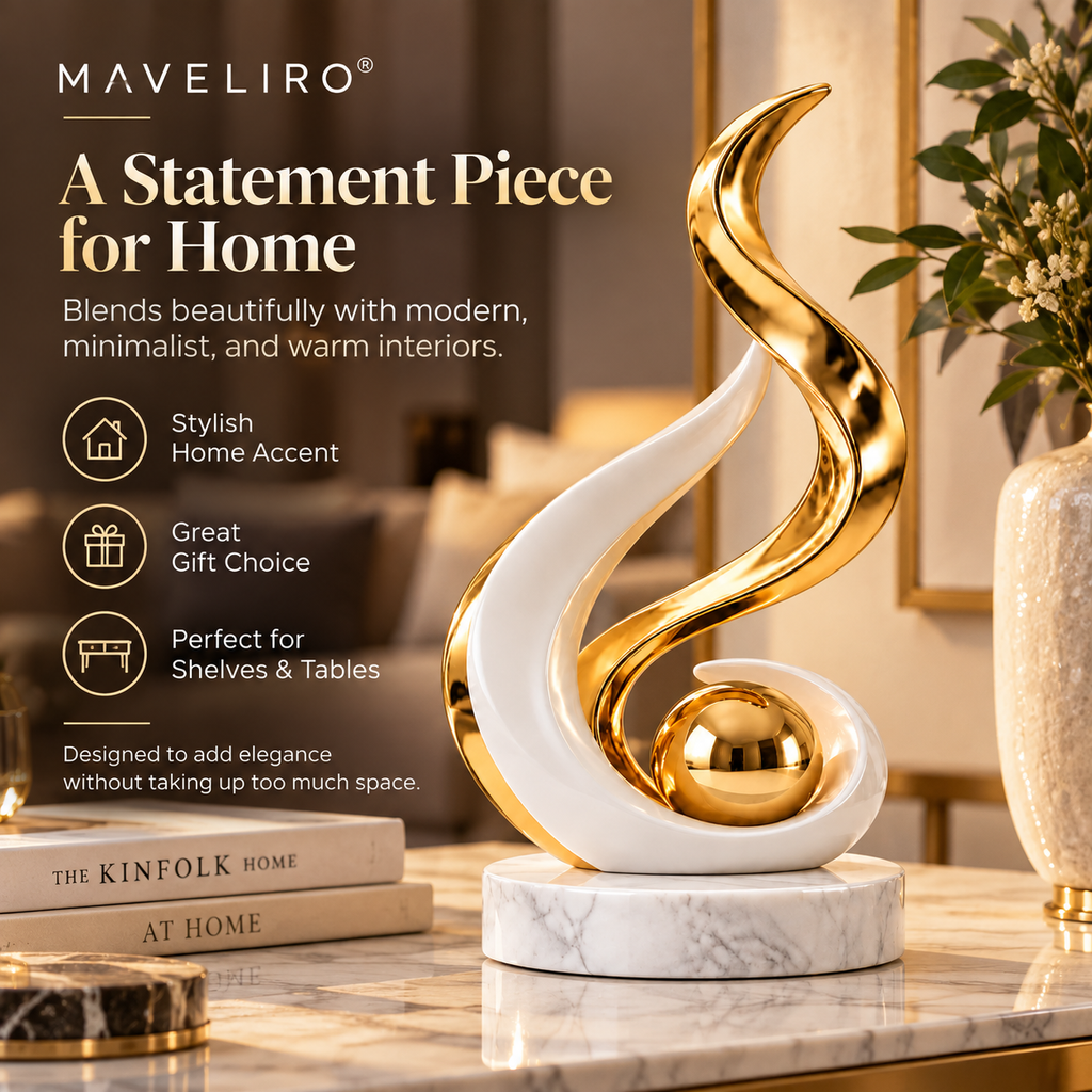 MAVELIRO® LuminaFlow™ Desktop Accent Sculpture