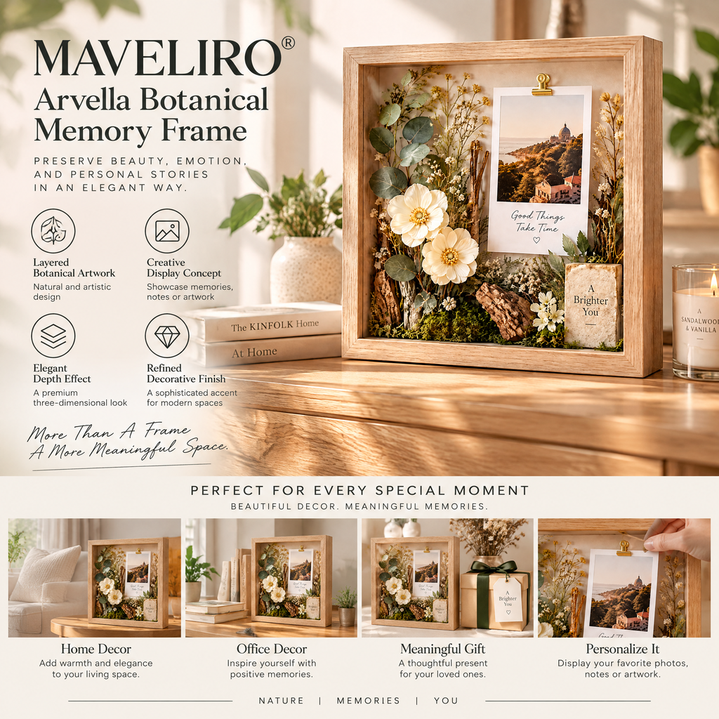 MAVELIRO® Arvella Botanical Memory Frame