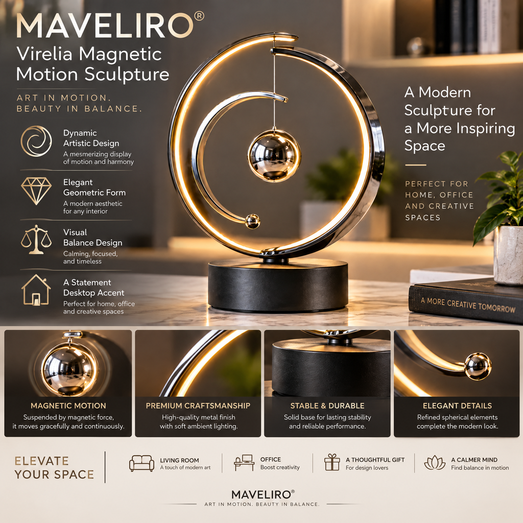 MAVELIRO® Virelia Magnetic Motion Sculpture