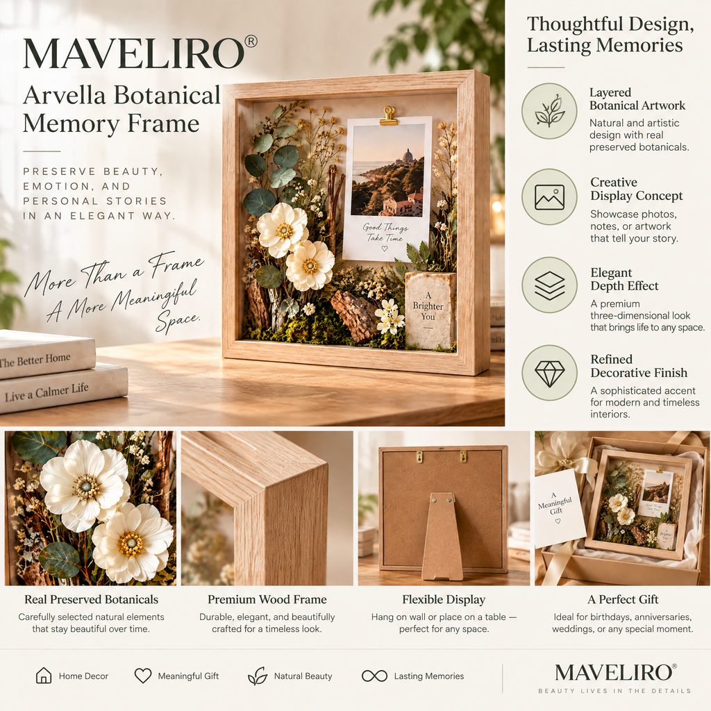 MAVELIRO® Arvella Botanical Memory Frame