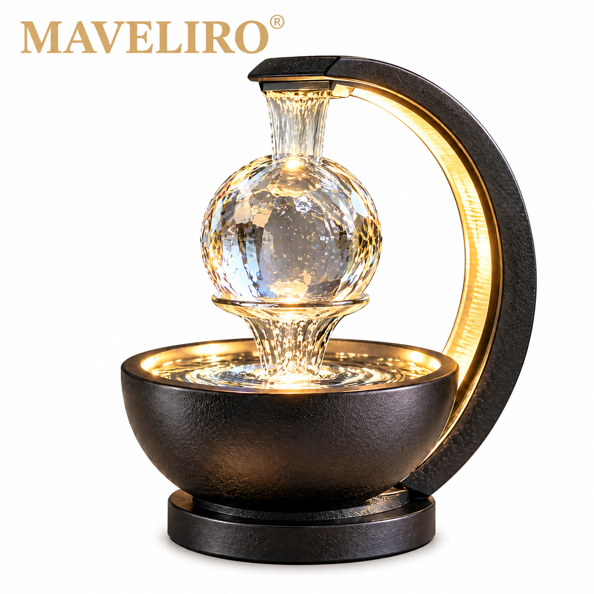 MAVELIRO® Aquavelle Floating Crystal Fountain