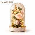 MAVELIRO® Everbloom Glass Dome Accent