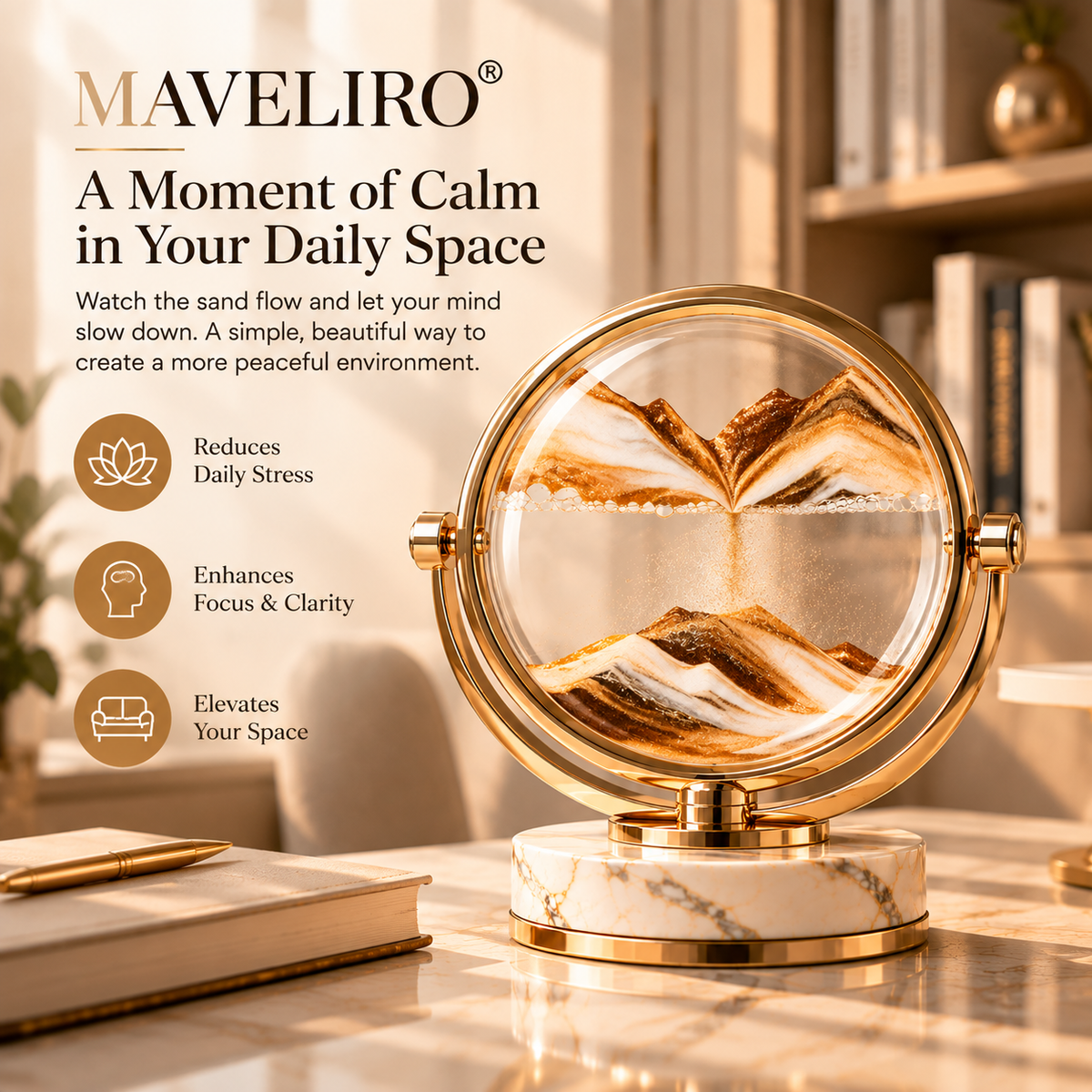 MAVELIRO® Solvane Kinetic Sandscape