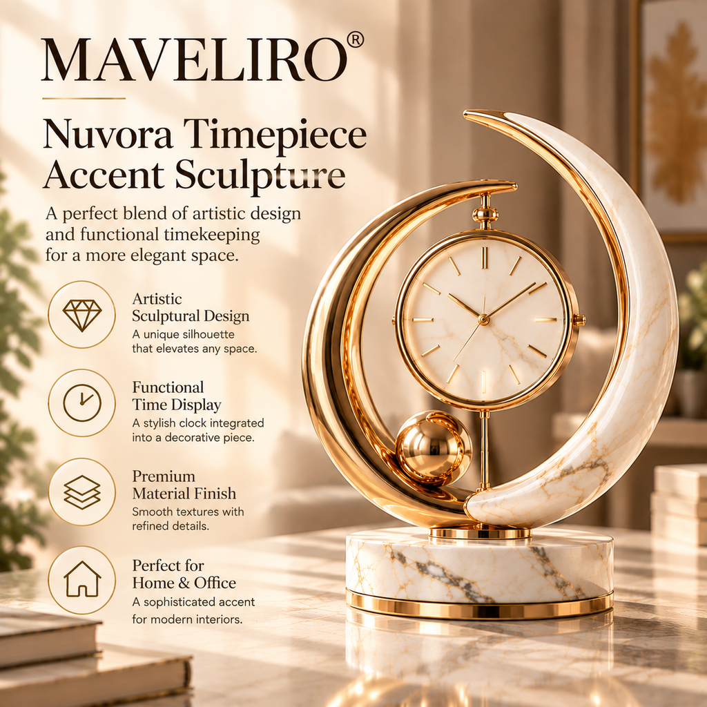 MAVELIRO® Nuvora Timepiece Accent Sculpture